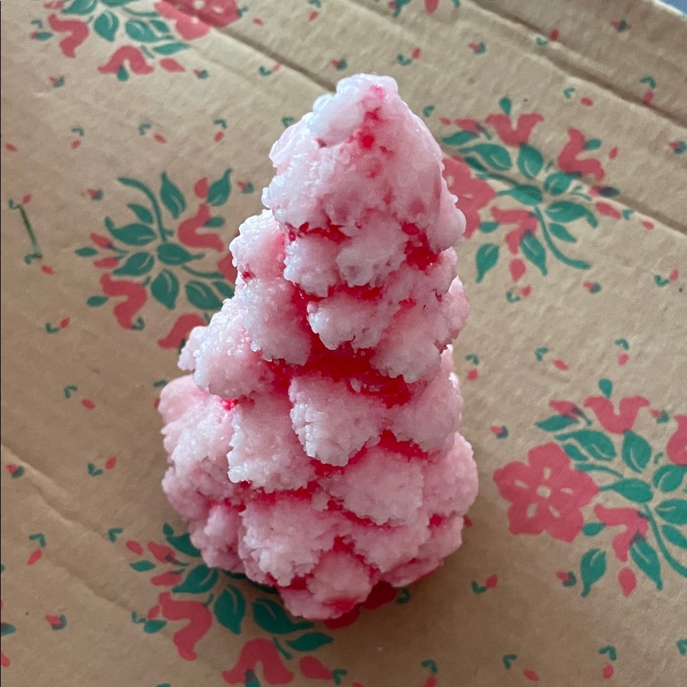 A red and a green Decorative Tree candles